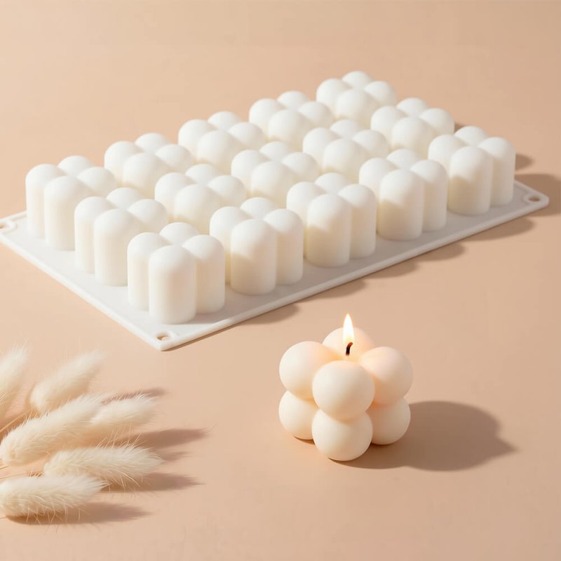 Molde velas bubble 4 bolas