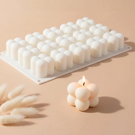 Molde velas bubble 4 bolas