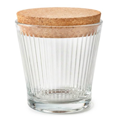Vaso 280 ml con tapa de corcho para velas