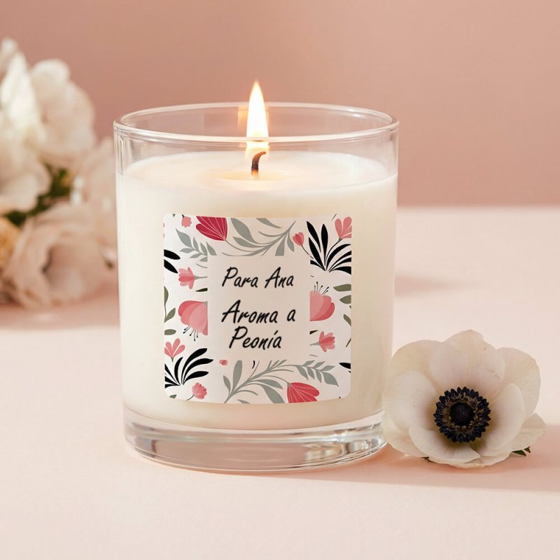 Pegatinas cuadradas spring para poner nombres y decorar