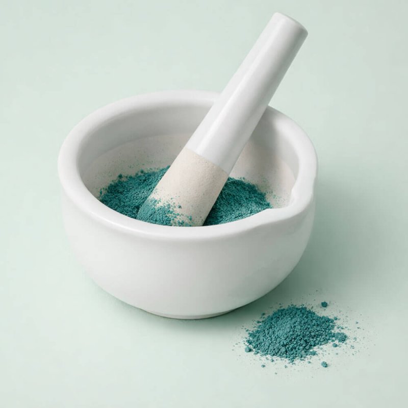 Mortero de porcelana 9 x 5 cm