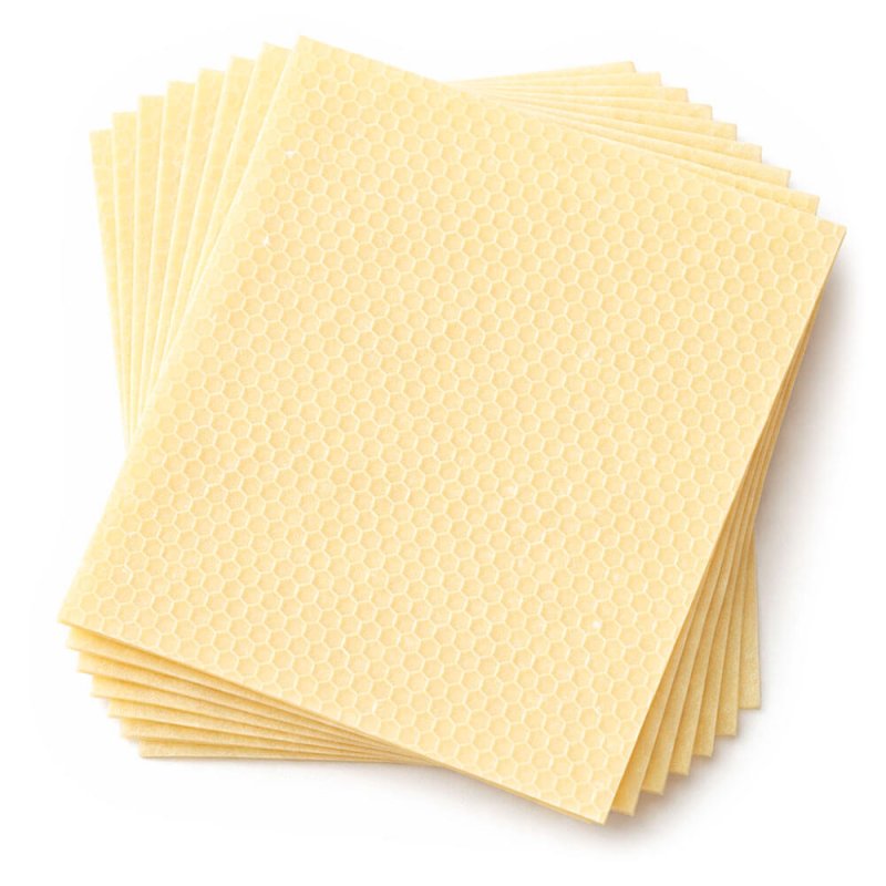 Laminas de cera virgen de abejas