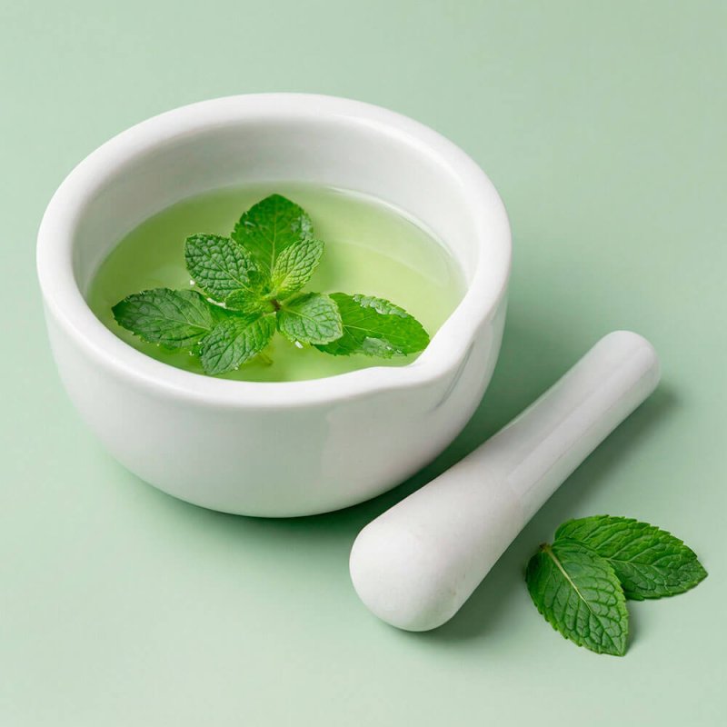 Mortero de porcelana pequeño, para plantas