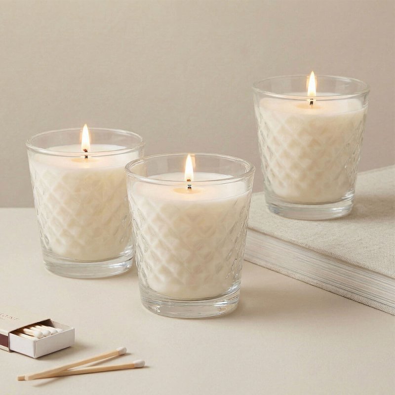 Vaso para velas 280 ml diamante