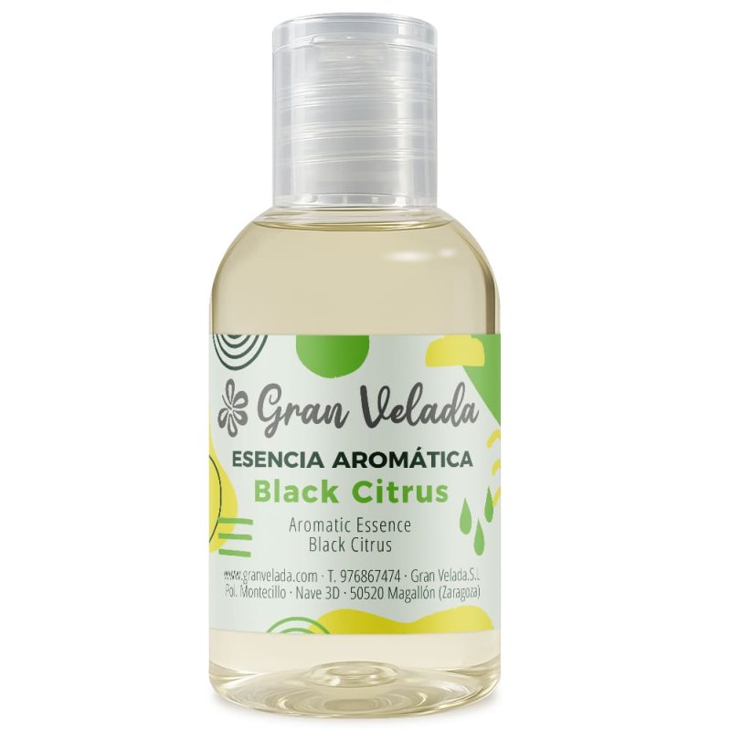 Esencia aromática black citrus para velas