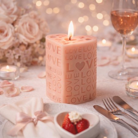 Molde vela columna love