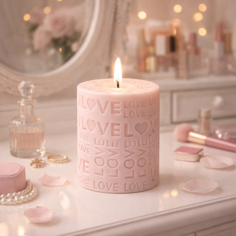 Molde velas love redonda