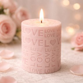 Molde vela cirio love