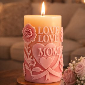 Molde cirio Love Mom