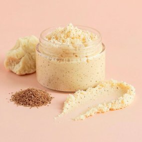 Particulas exfoliantes de cascara de karite 500 micras