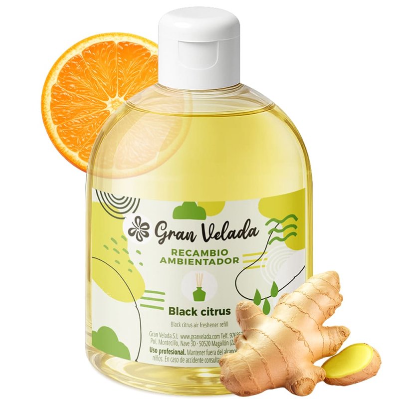 Recambio ambientador mikado black citrus