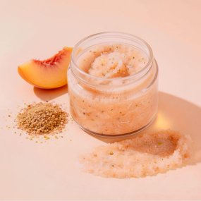 Particulas exfoliantes hueso de melocoton 500 micras