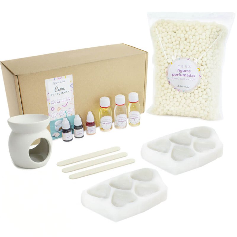 Contenido del kit como hacer cera perfumada