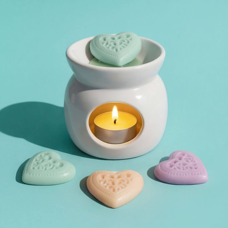 Kit para hacer corazones de cera perfumada en casa