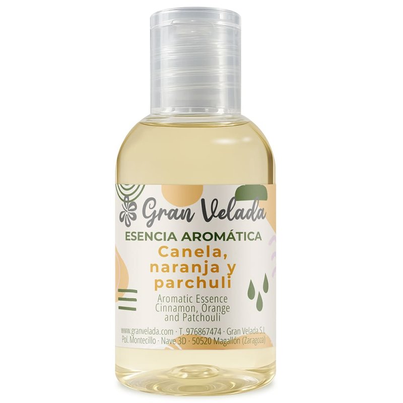 Esencia de canela, naranja y patchuli