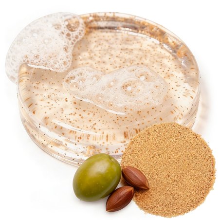 partículas, exfoliantes de hueso de oliva, para cosmetica