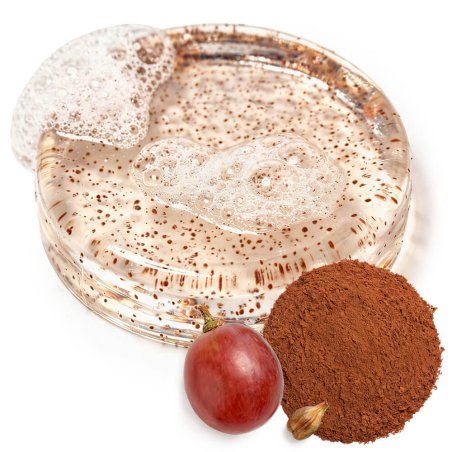 partículas exfoliantes de pepita de uva para jabones