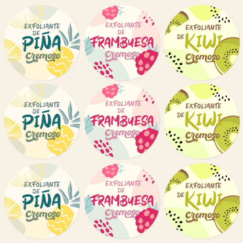 egatina para exfoliante de frutas cremoso