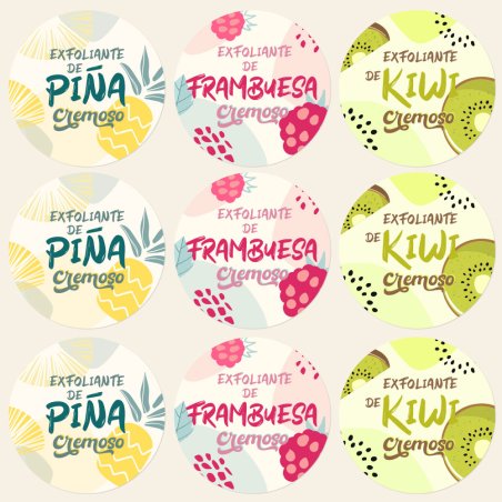 egatina para exfoliante de frutas cremoso