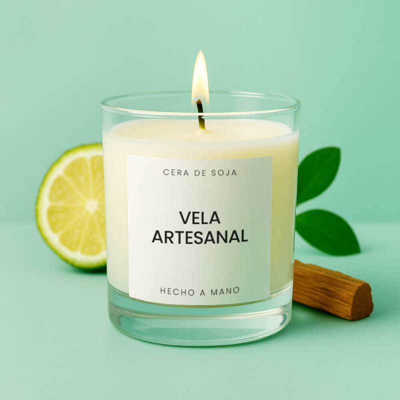 Pegatinas cera de soja