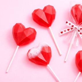 Molde 6 corazones diamond