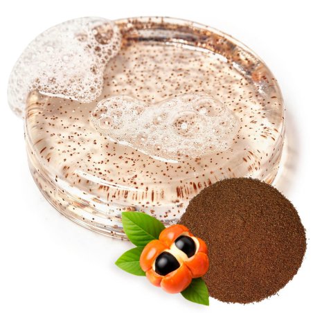 partículas exfoliantes de guaraná