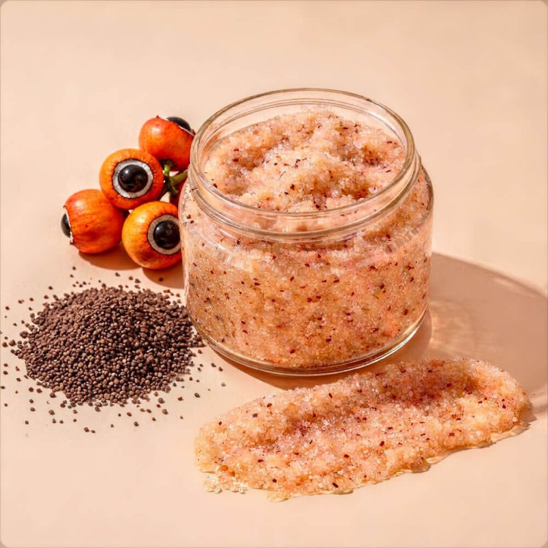 Particulas exfoliantes de guarana 500 micras para cremas