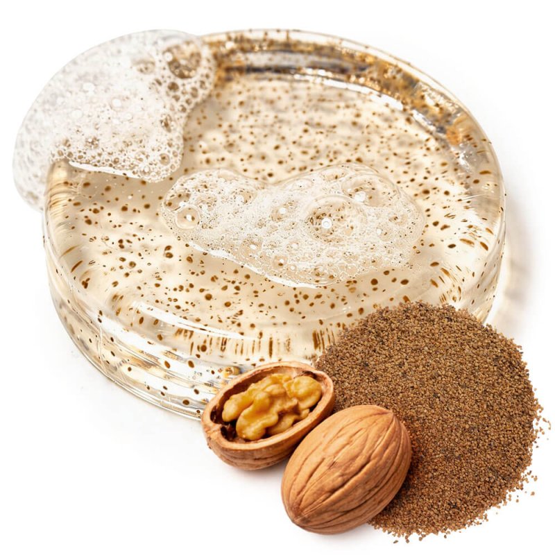 Exfoliante de cascara de nuez 500 micras