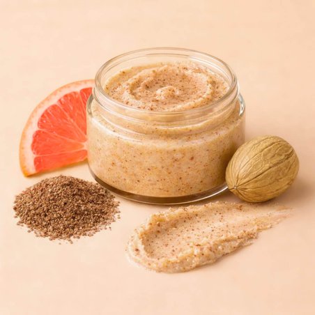 Particulas exfoliantes cascara de nuez