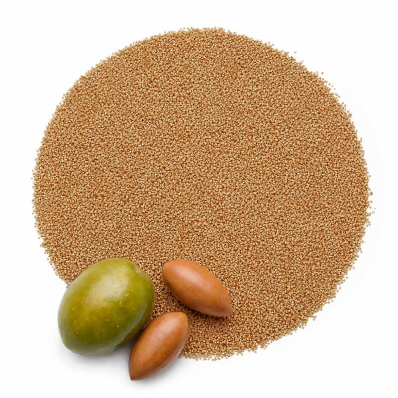 Particulas exfoliantes hueso de aceituna