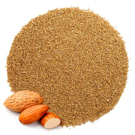 Partículas exfoliantes de cáscara de almendra