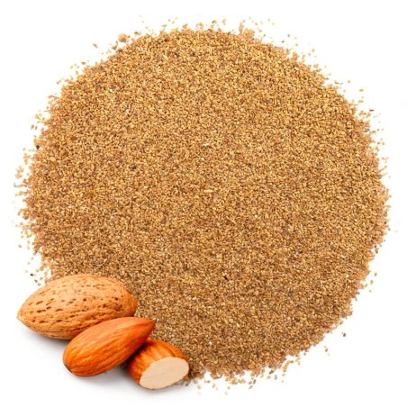 Partículas exfoliantes de cáscara de almendra