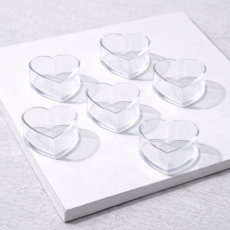 Recipiente velitas de te corazon