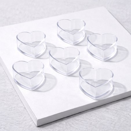 Recipiente velitas de te corazon