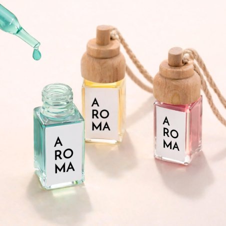 Pegatinas aroma para decorar ambientador de coche