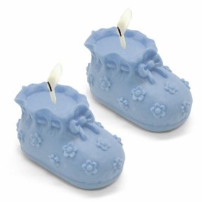 Moldes para velas 3D botas de bebe