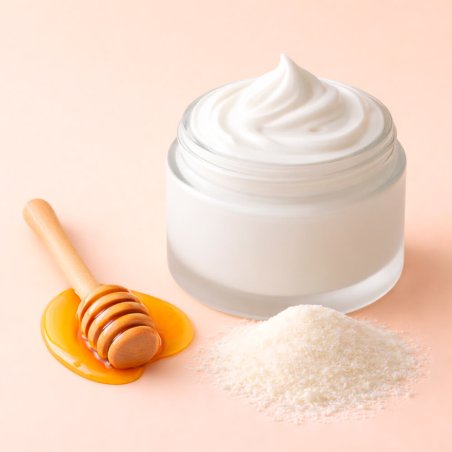 polvo de miel para el cabello