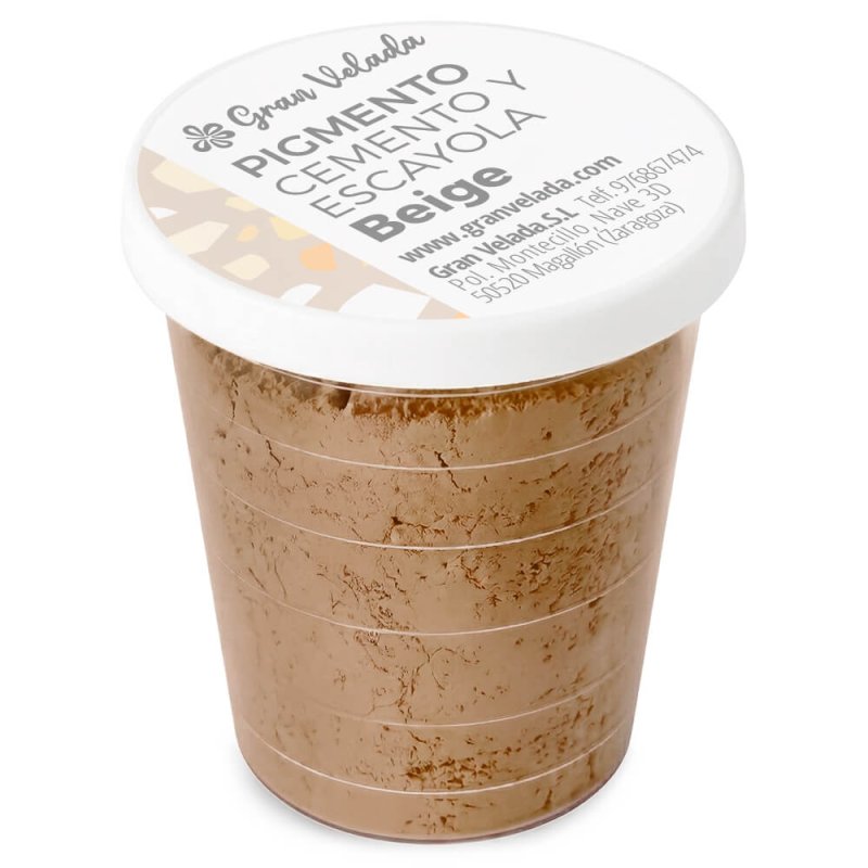 Pigmento beige para cemento y escayola