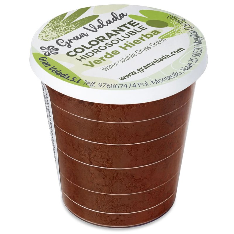 Colorante verde hierba polvo hidrosoluble