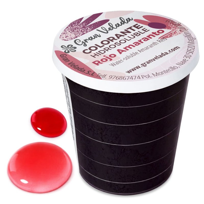 Colorante rojo amaranto hidrosoluble polvo