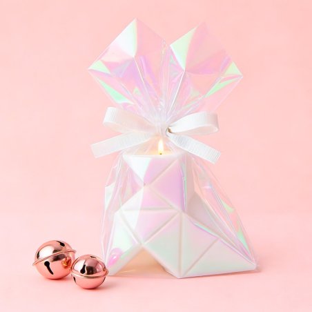 Celofán cortado iridiscente decorar regalos