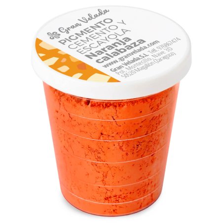 Pigmento naranja calabaza para cemento y escayola