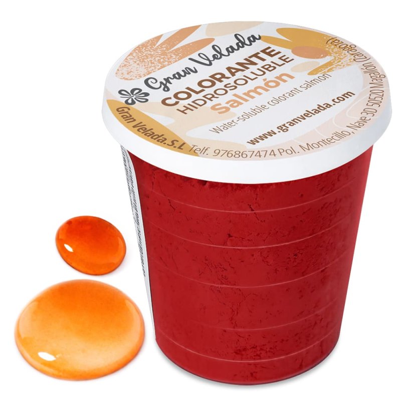 Colorante polvo hidrosoluble salmón
