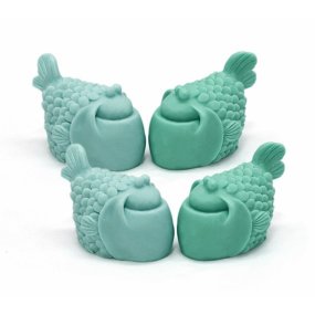 Molde de silicone 4 peixes de mar