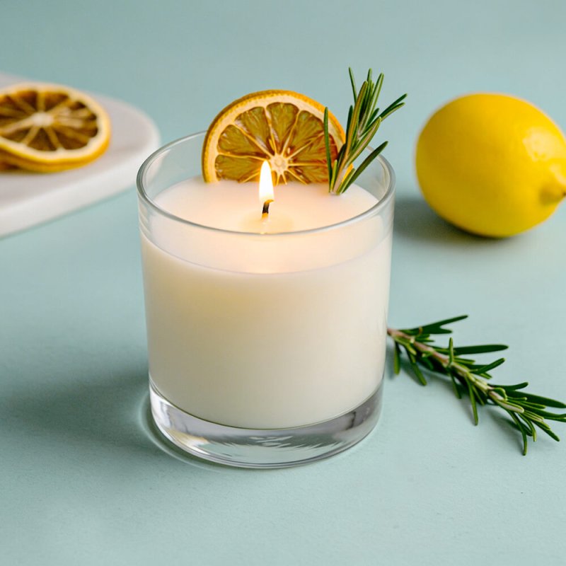 Limón deshidratado para decorar velas