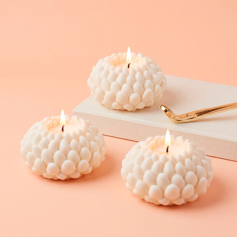 Molde velas crisantemo