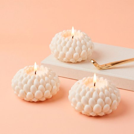 Molde velas crisantemo