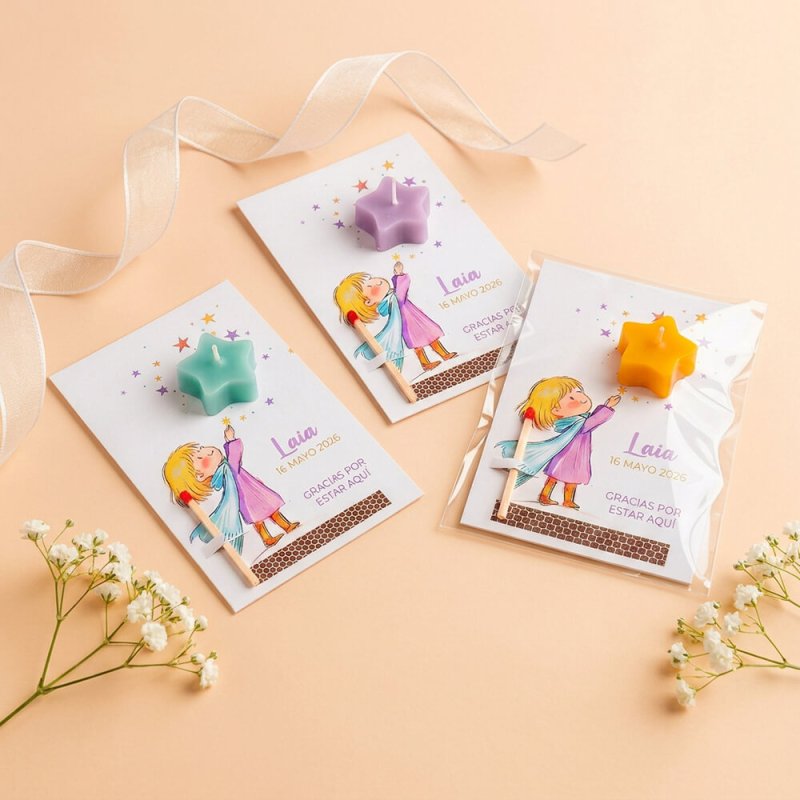 Carton personalizado princesa para bautizo