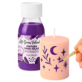 Pintura roxa para velas
