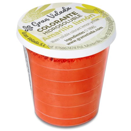 Colorante amarillo limon en polvo hidrosoluble